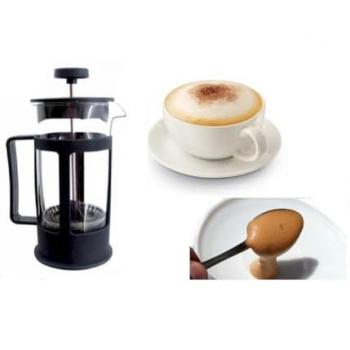 Bicchiere per infusi in vetro con filtro 300 ml
