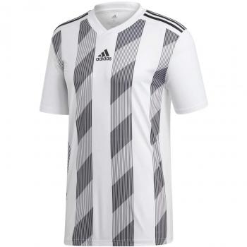 Adidas Jungen T-Shirt Stripes 19, Weiß Schwarz, 116