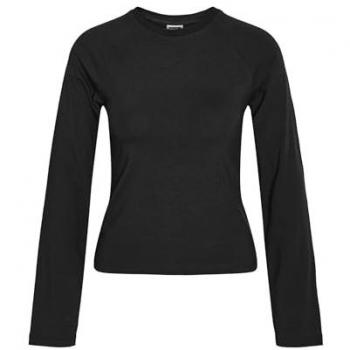 T-Shirt Manches courtes Noisy May NMKATINKA L/S RAGLAN TOP FWD JRS NOOS noir Femme XS à XL