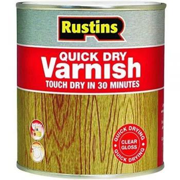 Rustins AVGC1000 Quick Dry Varnish Gloss Clear 1L
