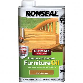Ronseal Hardwood Furniture Oil 1L Natural Oak