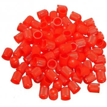 100Pcs Multi-Color Bike Tire Valve Caps Plastic Schrader Covers