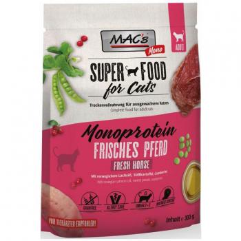 MAC's Cat Monoprotein 300 g Pferd – Für ausgewachsene Katzen (21,30 €/Kg)