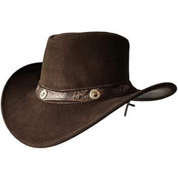 Heritage Leather Cowboy Hat – Shapeable Wide Brim