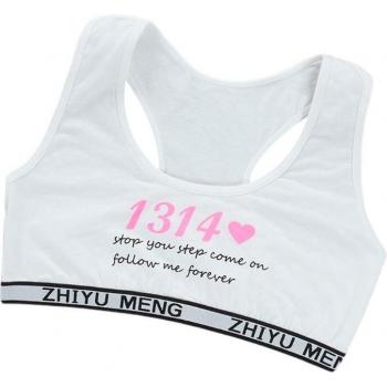 Bra Deportivo para Niñas con Correas Anchas y Sin Costuras