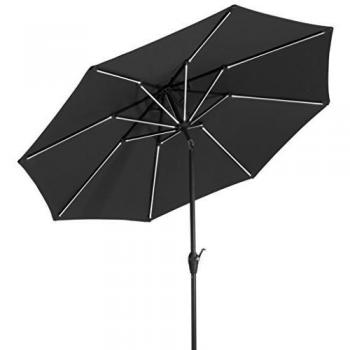 Marktschirm Blacklight 270-8 anthrazit