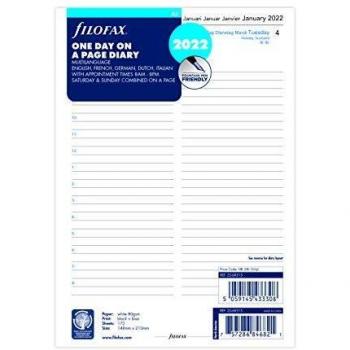 Filofax A5 Everyday Planner, 5 Languages, Page‑by‑Page