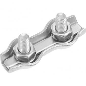Stainless Steel Cable Clamp Duplex for 1-1.5mm Wire Rope