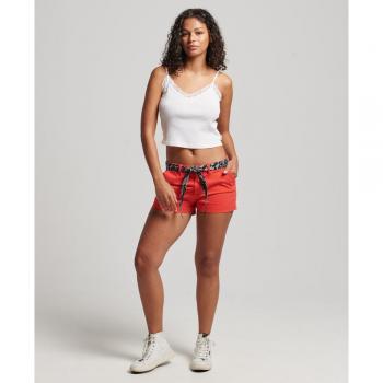 Mini short chino Superdry Femme Rouge Taille 44