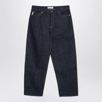 Valentino Men's Straight Jeans, Blue, W32, Dark Denim