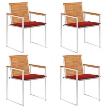 Chaises de Patio en Bois d'Acacia
