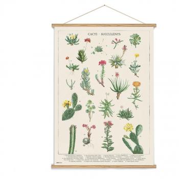 Banderola de Madera Cactus Decorativo