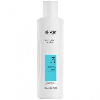 Système Nioxin 3 Conditionneur pour Cheveux Colorés Séchés, Dégâts et Fineur Légère 300 ml