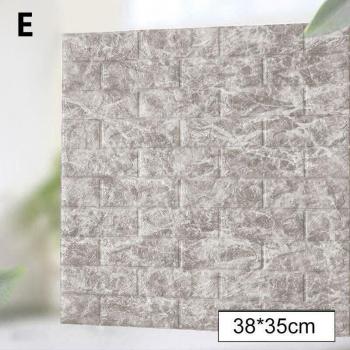 Decoración de pared de ladrillo 3D para sala de estar