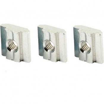 T Sliding Hammer Nut Block Square Nuts M5 Nut Aluminum Profile Slot Zinc Coated Plate