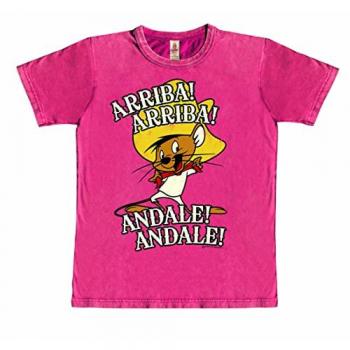 Rot LOGOSHIRT T-Shirt mit Speedy Gonzales Print