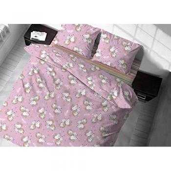Copritrapunta Sacco Unicorno Rosa 100% Cotone