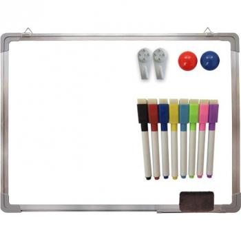 Double-Sided Magnetic Whiteboard with Pen for Office and School