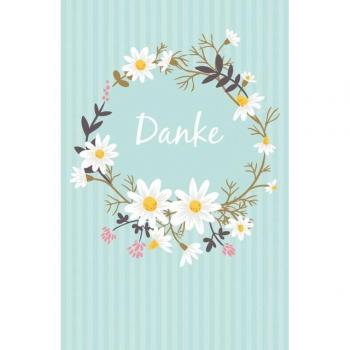 Blumenkranz Grußkarte Danke