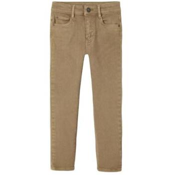 VertbauDet Mid-Hip MorphologiK Slim Leg Boys Trousers, Beige, 5/6 Years