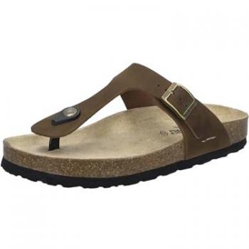 Josef Seibel Damen Sandale Hermine 02 Braun Zehentrenner