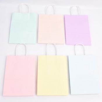 Sacs à bonbons en papier kraft pastel