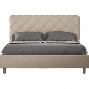 Cama Priya 170x210 Gris Tórtola – Base y Contenedor Incluidos
