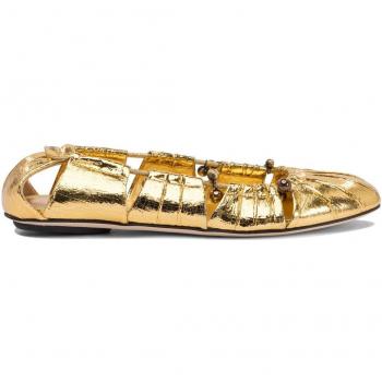 Golden Luna Ballerinas – Chloé Women's Size 7 US