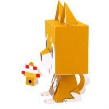 Bricolage Papier Shiba Inu 3D pour Parents et Enfants