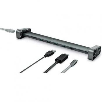 Trust Dalyx (Docking Port) Dockingstation + USB Hub, Silber