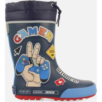 Botas de agua Gioseppo para niños con estampado gamer