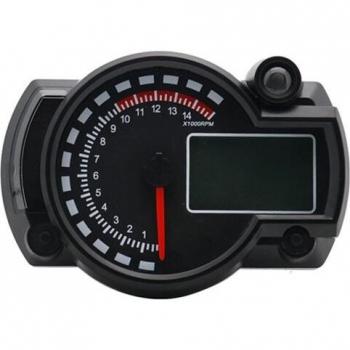 7-Color LED RX2N Speedometer Tachometer Meter 15000rpm