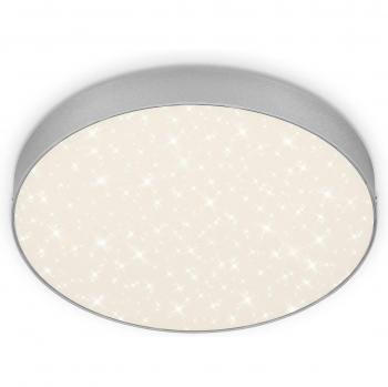 Flame Star LED Ceiling Light by Briloner, Ø 28.7 cm, Silver