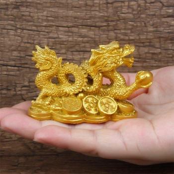 Fortune Orageuse – Dragon en Résine Feng Shui