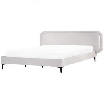 Light Grey Velvet Bed – Super King, 6ft