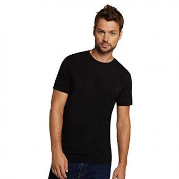 Bamboo Basics RUBEN Herren T-Shirt 2er-Pack Schwarz Größe L