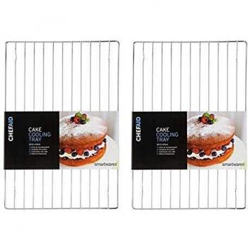 Chef Aid Chrome Plated Steel Oblong Cooling Rack 12 x 9''