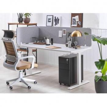 Modular Desk Acoustic Screen Light Grey 72 x 40 cm