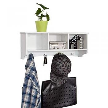 Système de rangement mural pour manteaux – Sobuy Blanc