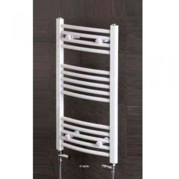 Wendover Curve Heated Towel Rack in White from Eastbrook