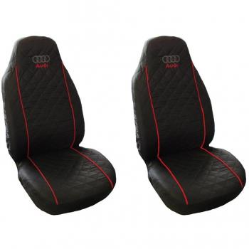 Red Accent Front Seat Cover Set