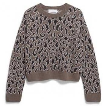 Armedangels Loose Fit Strickpullover DILIRIAA LAOPAA Taupe L – reiner Wolle