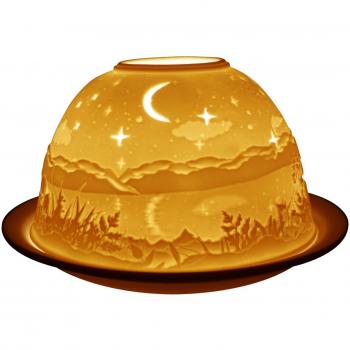 Light-Glow Starry Night Lithophane Tealight Holder