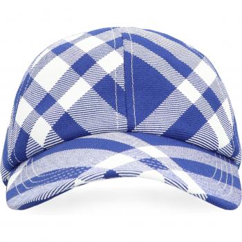 Cappello Burberry check blu Taglia L