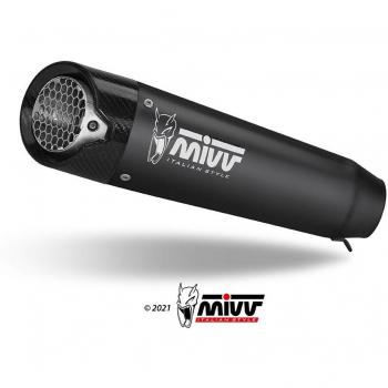 Escape Total MIVV X‑M5 en Acero Negro, no homologado, compatible con Suzuki GSX‑8S y GSX‑8R 2024