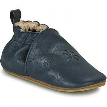 Lazeez Bleu Aster Chaussons en Cuir 23