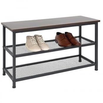 Portascarpe Industrial Relaxdays 45 x 80 x 30 cm Nera