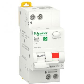 Interruttore magnetotermico differenziale Schneider Electric Resi9 1P+N 16A 30mA