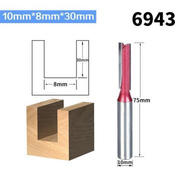 HUHAO – mèche de toupie pour le bois, industrielle, mèche droite, fraise en tungstène, 12mm, 1 pièce