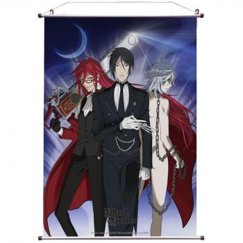 Tela Kuroshitsuji Poster 60×90 cm – Sebastián, Grell y Pluto
